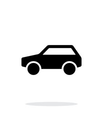 Car simple icon on white background.