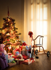 Vintage christmas interior