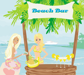 Obraz na płótnie Canvas bar on the beach