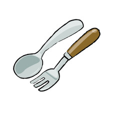 fork and spoon