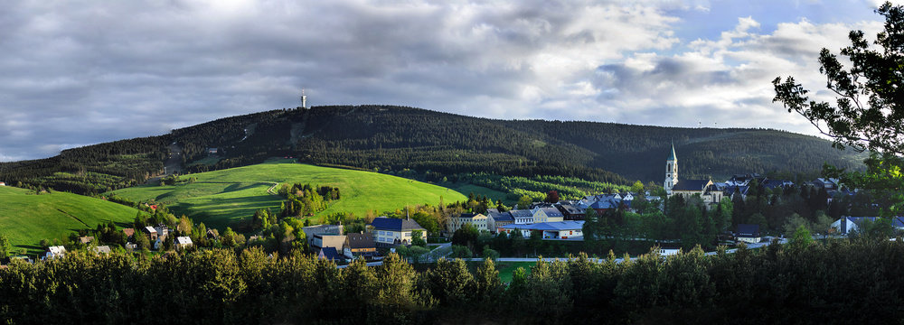 Blick auf Oberwiesenthal