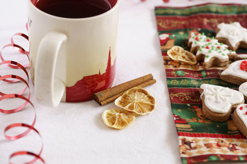 Christmas Cookies and Cup of Tea
