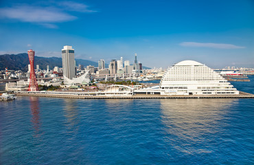 Naklejka premium Panorama view of Kobe , Japan.