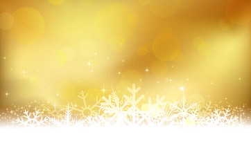 Fototapeta na wymiar Golden Christmas background