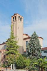 Obraz premium Cathedral belltower. Mestre, Italy