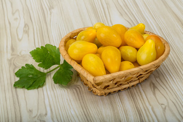 Yellow cherry tomatoes