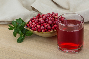 Cowberry juice