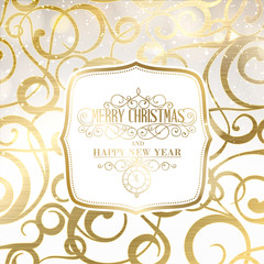 Abstract gold holiday background