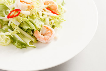 salad with shrimps