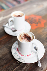 cappuccino with chocolate