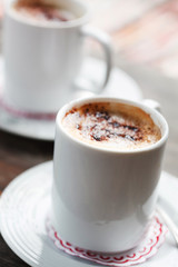 cappuccino with chocolate