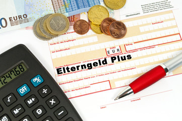 Überweisungsträger mit Elterngeld Plus