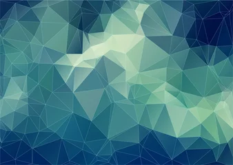 Poster Im Rahmen Composition with triangles geometric shapes © igor_shmel