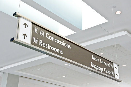 Airport Directions Sign