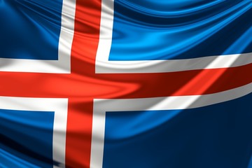 Obraz premium Flag of Iceland.
