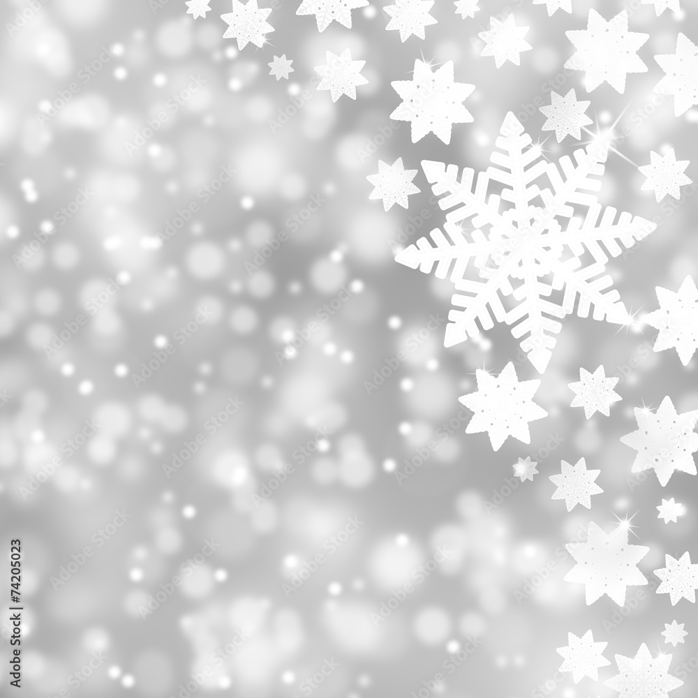 Poster abstract snowflake background