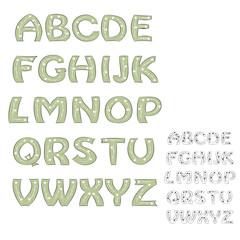 Alphabet decorative background