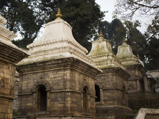 Fototapeta premium Pashupatinath temple complex on Bagmati River in Kathmandu Valle
