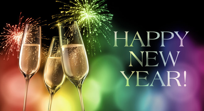Happy New Year Color
