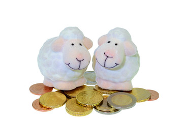 Sheep on White on Money