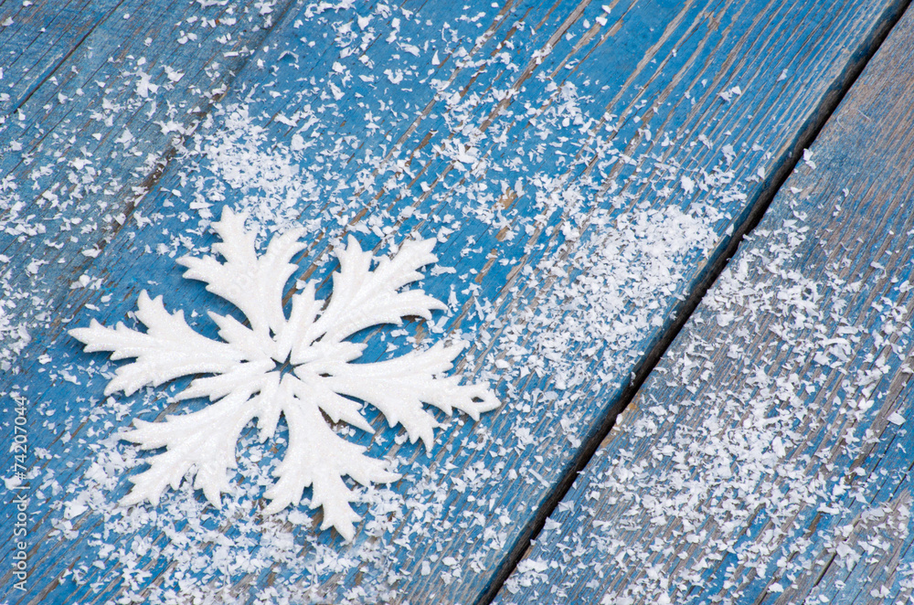 Wall mural christmas snowflake