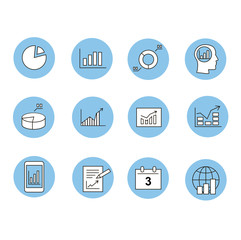 Business Infographic icons - Vector Graphics