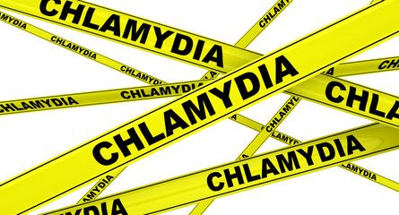 Хламидиоз (chlamydia). Желтая оградительная лента