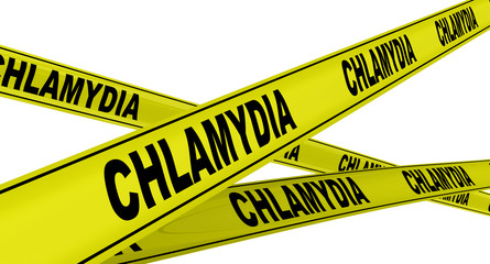 Хламидиоз (chlamydia). Желтая оградительная лента