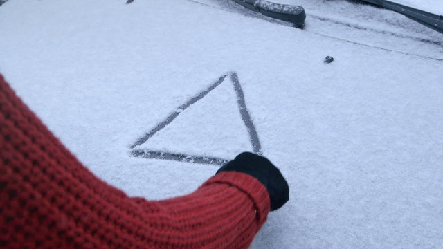 Winter Driving - Caution Snow