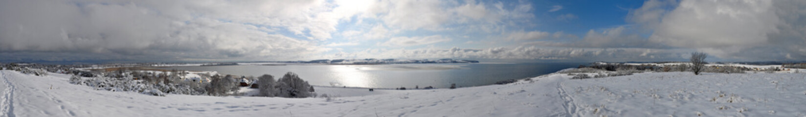 Panoramafoto vom Schafsberg aus, Blick zu den Zicker Bergen,