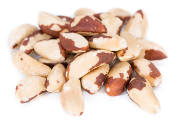 Brazil Nuts (isolated on white)