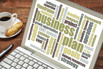 business plan word cloud
