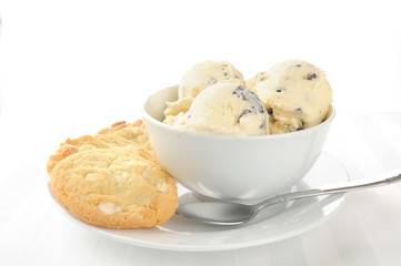 Ice cream and cookies