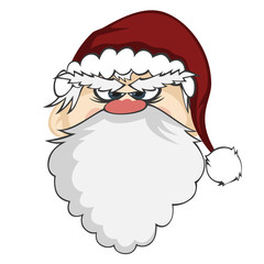 Santa Faces - an angry Santa Claus is staring at you