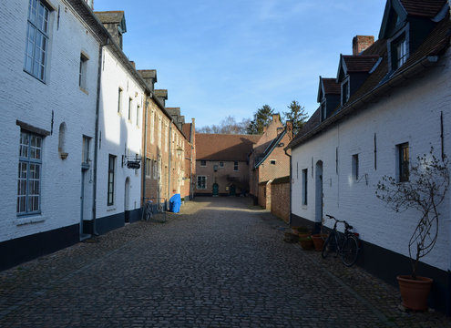 the beguinage in belgian Diest.