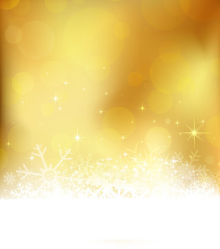 Golden Christmas background