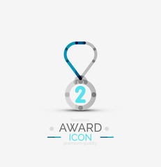 Award icon, logo.