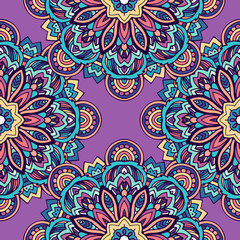 Tribal ethnic seamless pattern abstract background ornament illu