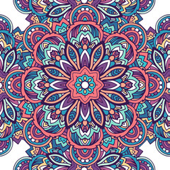 Tribal ethnic seamless pattern abstract background ornament illu