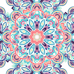 Tribal ethnic seamless pattern abstract background ornament illu