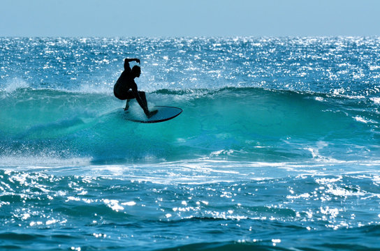 Surfer in Surfers Paradise Gold Coast Australia