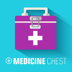 Medicine flat icons set concept. Vector illustration