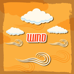 set retro glasses background concept.  illustration