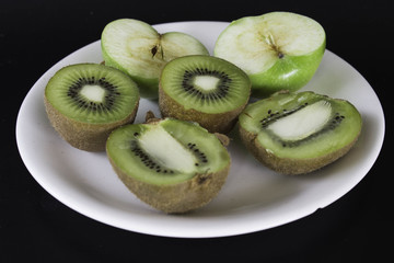 Green apple and kiwi