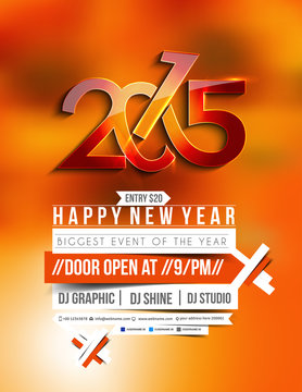 New Year Party Flyer & Poster Template Design