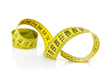 Yellow measure tape