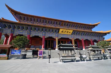 Keuken spatwand met foto Buddhist compounds of Chongsheng Temple in Dali city,China © suronin