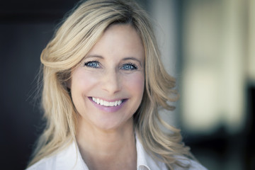 Mature woman smiling at the camera
