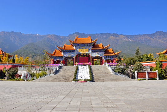 Fototapeta Chongsheng Temple in Dali city,China