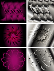 Abstract backgrounds collection vector
